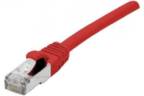Patchkabel Cat. 6, F/UTP, halogenfrei, mit Rastnasenschutz, rot, 1,0 m