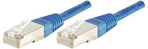 Dexlan Patchkabel Cat. 6A, S/FTP (PiMF), blau, 0,5 m