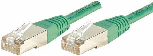 Patchkabel Cat. 6, S/FTP (PiMF), grün, 0,15 m