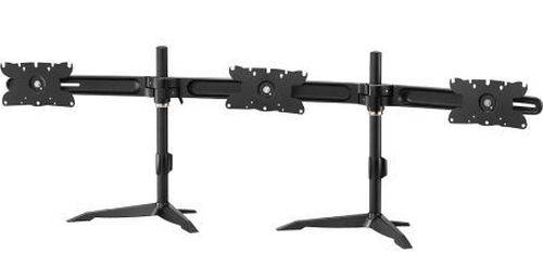 Aavara Monitorständer DS310, für 3 Flachbildschirme 61 - 81 cm (24" - 32"), bis je 8 kg, 2 Standfüße