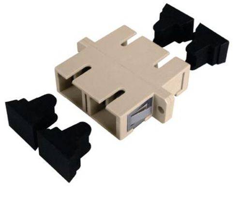 LWL Kupplung SC/SC, Duplex, Singlemode, Kunststoff-Gehäuse mit Keramik-Ferrule,