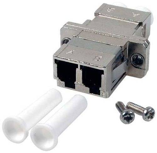 LWL Kupplung LC/LC, Duplex, Singlemode, Metall-Gehäuse mit Keramik-Ferrule
