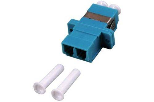 LWL Kupplung LC/LC, Duplex, Singlemode, Kunststoff-Gehäuse mit Keramik-Ferrule, blau