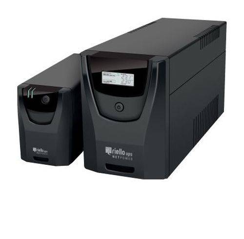 Riello NPW 1000 Net Power USV-Anlage, 1000 VA / 600 Watt, mit 4 IEC kaltgeräte-Steckdosen, LED-Anzei