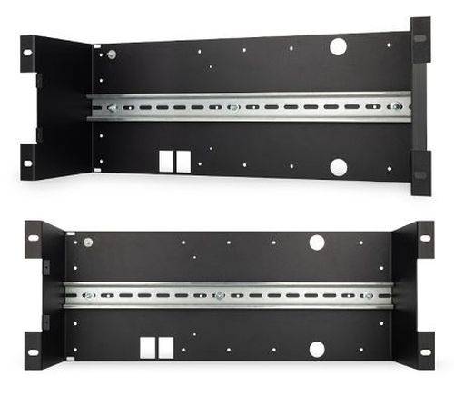 Kentix 19" 4 HE Rack-Einbaurahmen KRA-04 mit DIN-Schiene 35 mm, schwarz