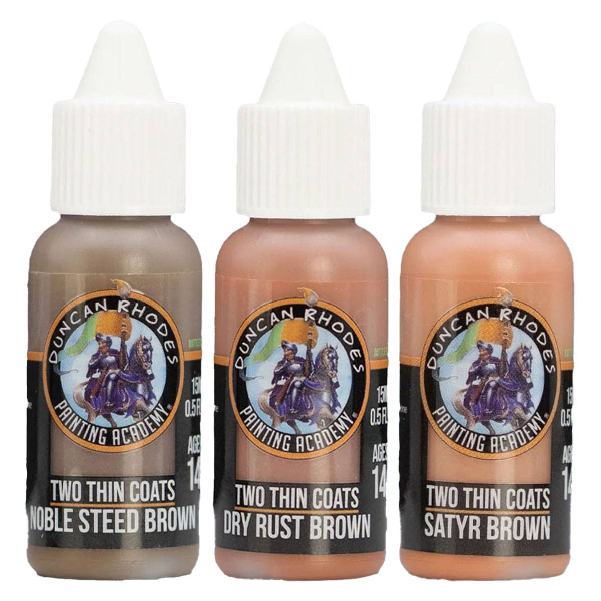 Two Thin Coats Acryl Miniaturenfarben (Wave 2) Triads Orange/Brown - 3 x 15 ml