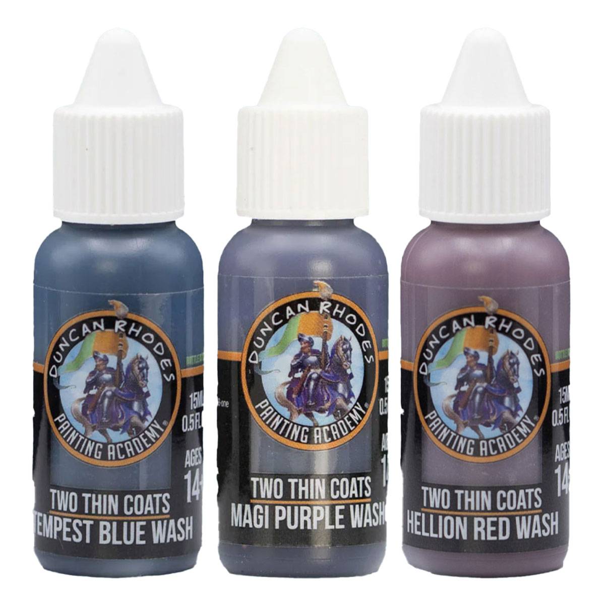 Two Thin Coats Acryl Miniaturenfarben (Wave 2) Wash - 3 x 15 ml