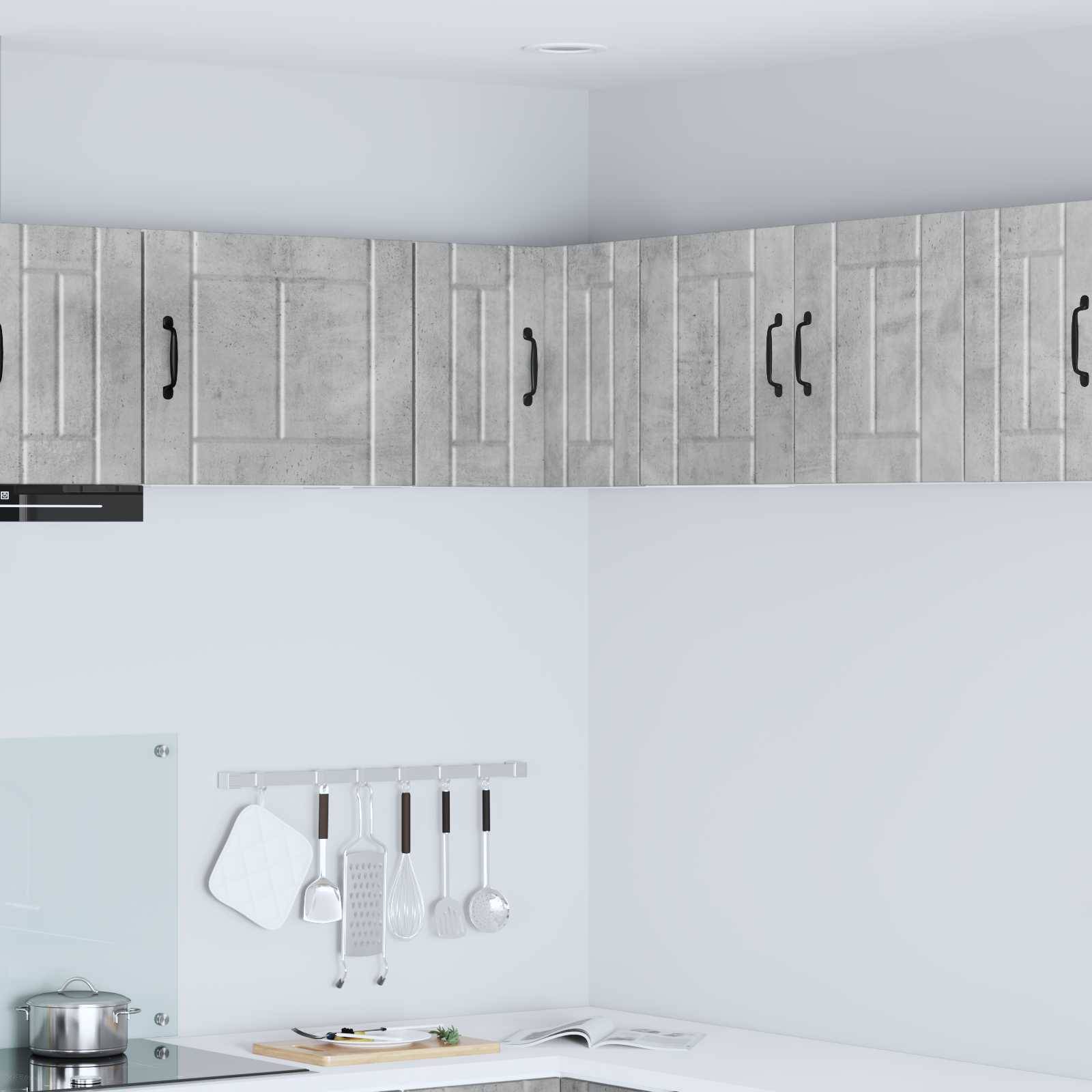 vidaXL Küchenschrank Lucca Betongrau 57 x 57 x 40 cm Holzwerkstoff