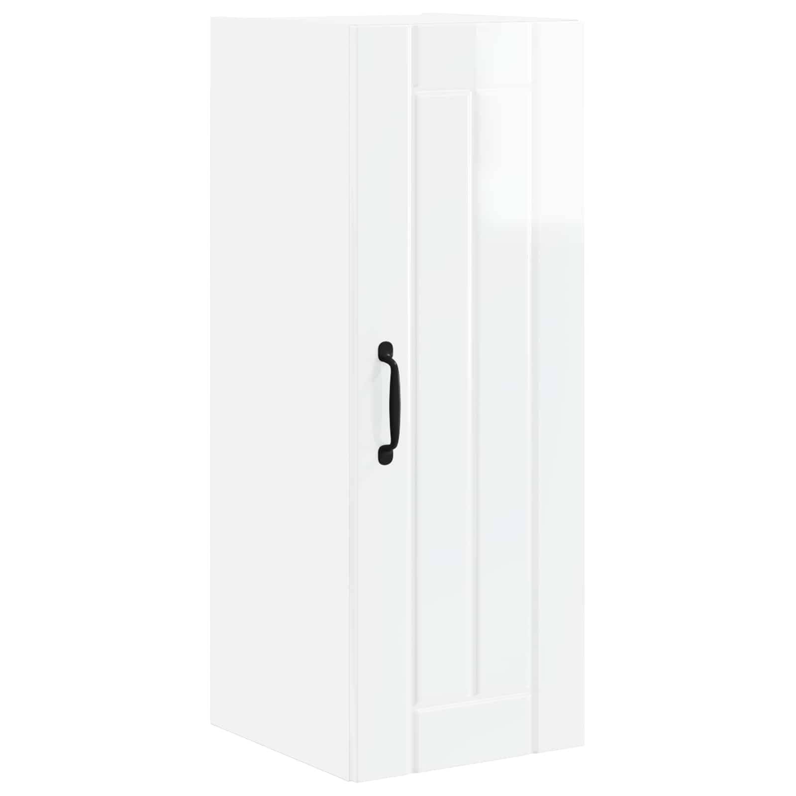 vidaXL Küchenschrank Lucca Hochglanz Weiß 30 x 31 x 80 cm