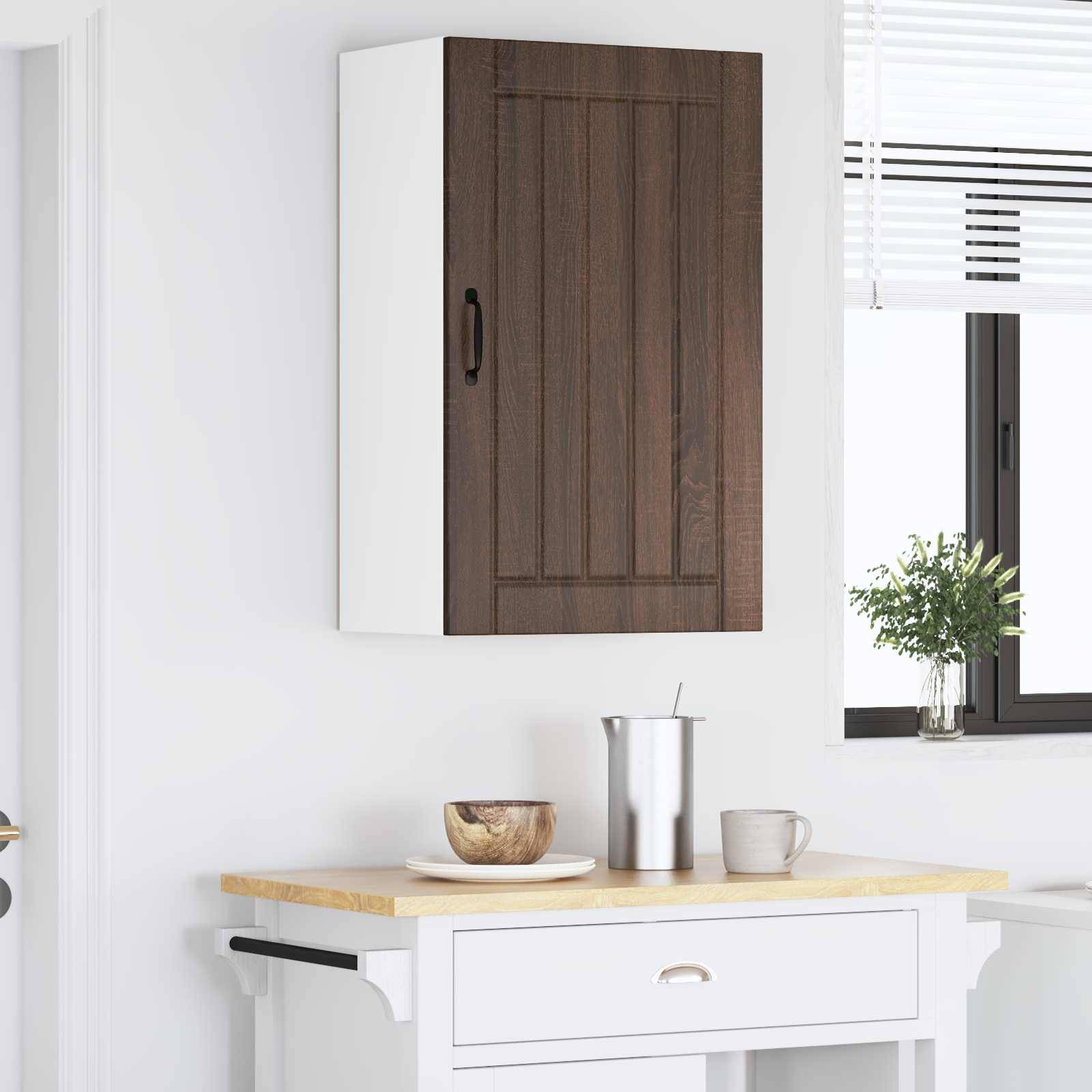 vidaXL Küchenschrank Lucca Brauneiche 50 x 31 x 80 cm Holzwerkstoff
