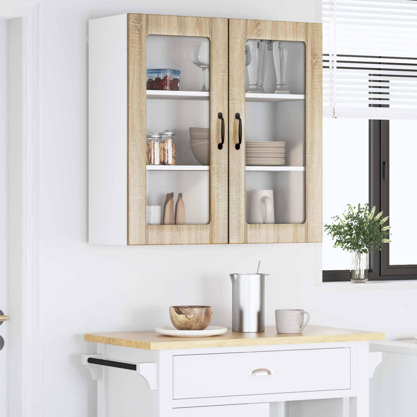 vidaXL Küchenschrank Lucca Sonoma-Eiche 80 x 31 x 80 cm Holzwerkstoff