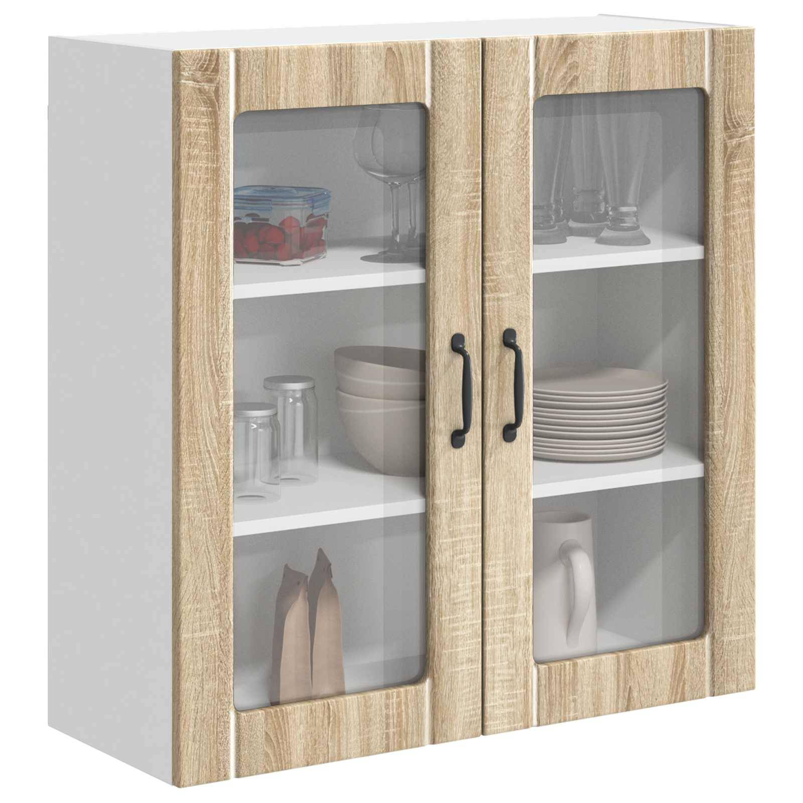 vidaXL Küchenschrank Lucca Sonoma-Eiche 80 x 31 x 80 cm Holzwerkstoff