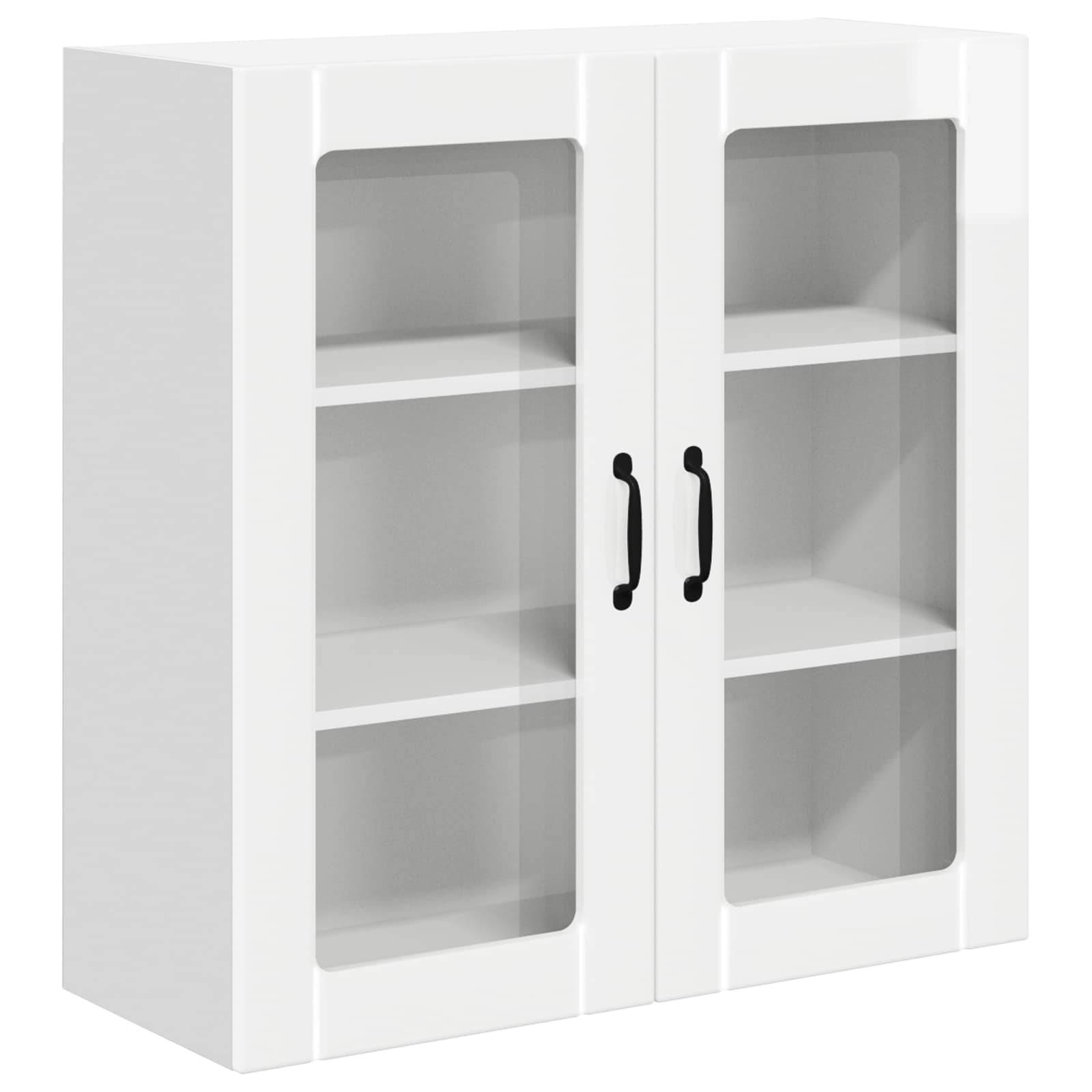 vidaXL Küchenschrank Lucca Hochglanz Weiß 80 x 31 x 80 cm