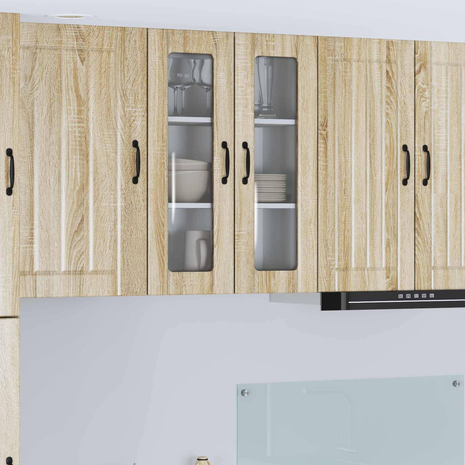 vidaXL Küchenschrank Lucca Sonoma-Eiche 60 x 31 x 80 cm Holzwerkstoff