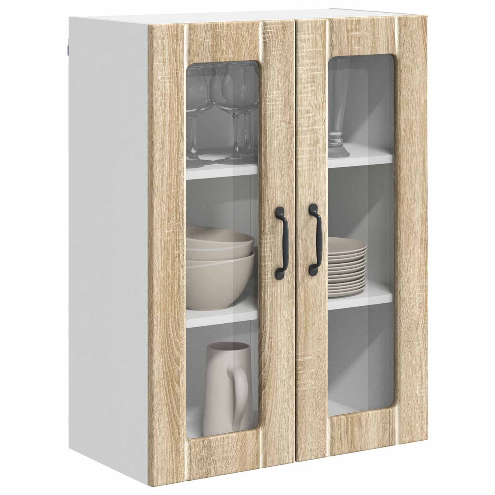 vidaXL Küchenschrank Lucca Sonoma-Eiche 60 x 31 x 80 cm Holzwerkstoff