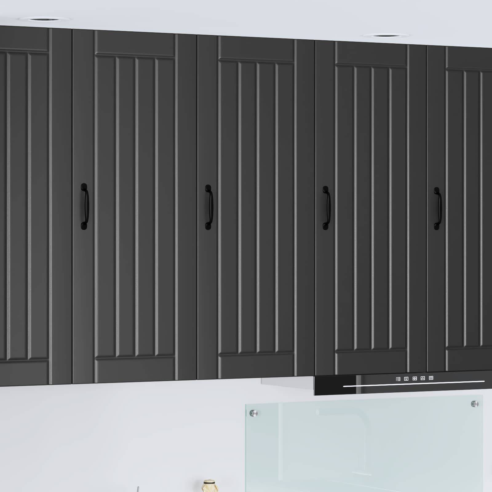 vidaXL Küchenschrank Lucca Schwarz 40 x 31 x 100 cm Holzwerkstoff
