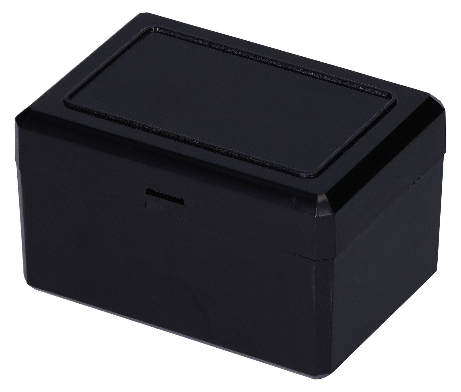 ESD Stapeldose mit Scharnierdeckel, Innenmaß: 75 x 50 x 45 mm