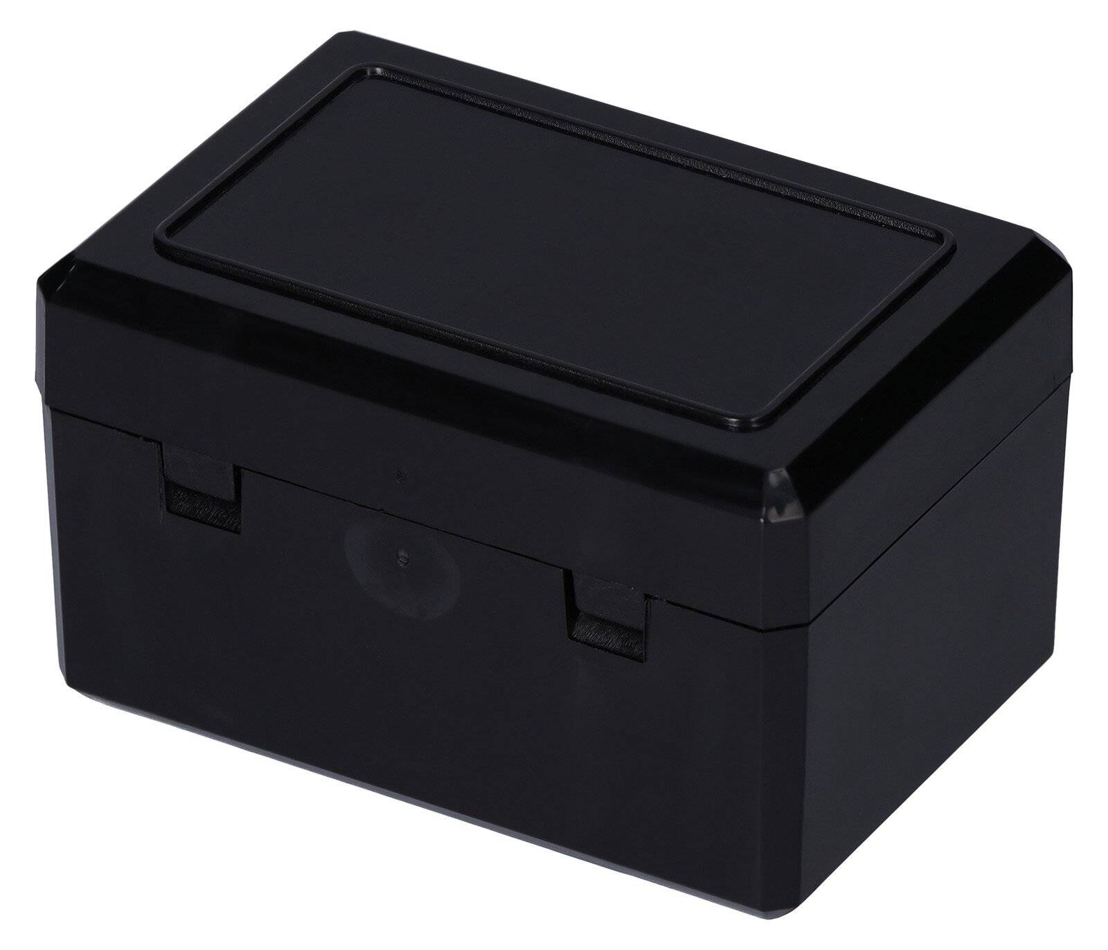 ESD Stapeldose mit Scharnierdeckel, Innenmaß: 75 x 50 x 45 mm
