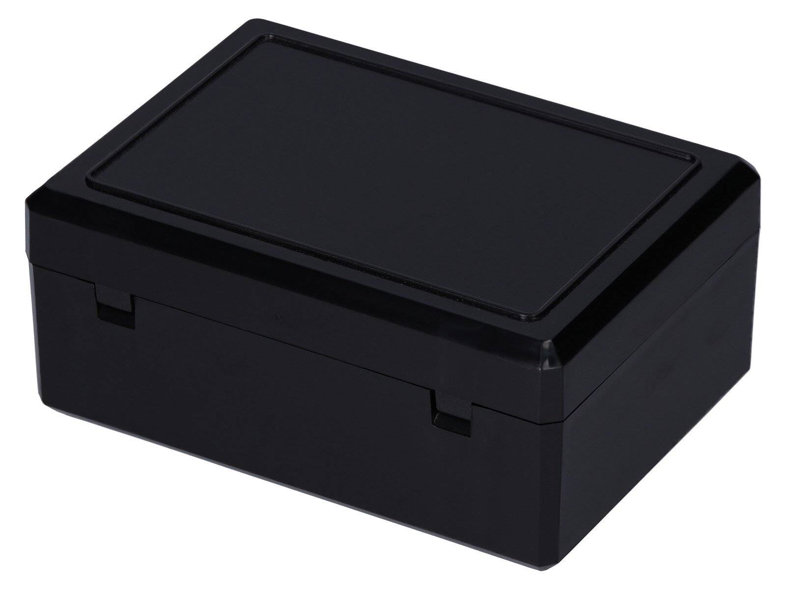 ESD Stapeldose mit Scharnierdeckel, Innenmaß: 106 x 75 x 46 mm