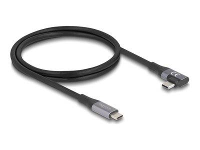 DELOCK USB-C 40 Gbps gewinkelt links/ rechts PD 3.1 Extended Multimedia-Technik Kabel