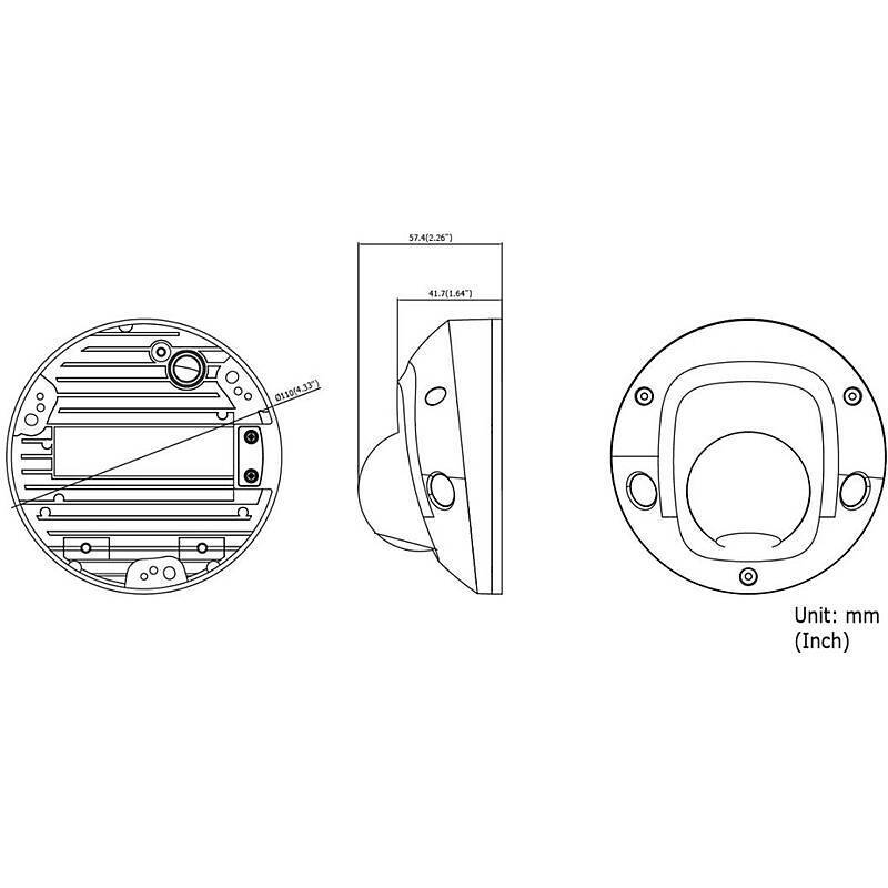 TruVision TVGP-M01-0201-WED-G IP-Kamera 1080p T/N, 1080pDome Kamera | Blickwinkel:108,8° (Objektiv-Brennweite 2,8 mm) |