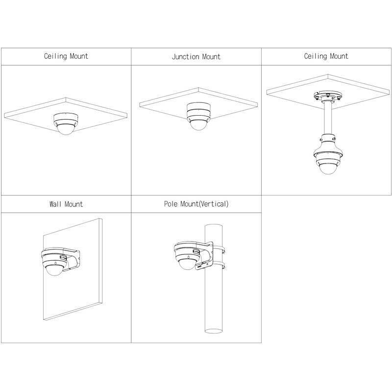 Dahua IPC-HDBW3849EP-S-IL-0280B IP-Kamera 4K T/N, 4K Ultra HDDome Kamera | Blickwinkel:110° (Objektiv-Brennweite 2,8 mm