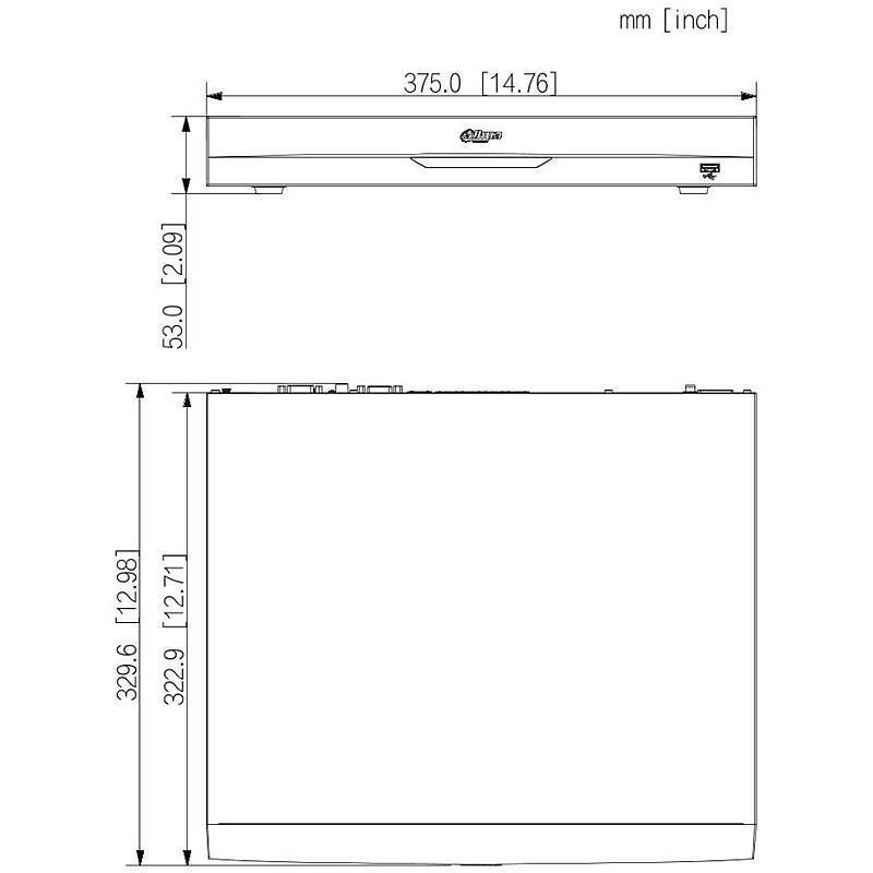 Dahua NVR5208-8P-EI2 8-Kanal NVR, PoE, HDMI/VGA, NVR(8K Full Ultra HD max. Bildauflösung) | Features:mit PoE-Switch (St