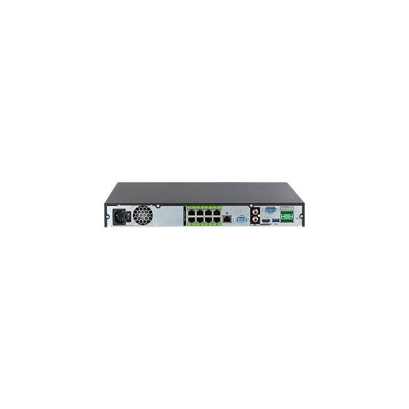 Dahua NVR5208-8P-EI2 8-Kanal NVR, PoE, HDMI/VGA, NVR(8K Full Ultra HD max. Bildauflösung) | Features:mit PoE-Switch (St