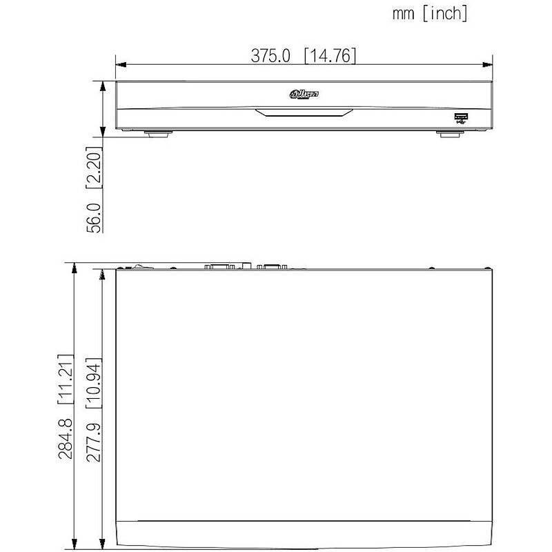 Dahua NVR5216-EI2 16 Kanal NVR, HDMI/VGA, NVR(8K Full Ultra HD max. Bildauflösung) | Features:Objekterkennung (Mensch/F
