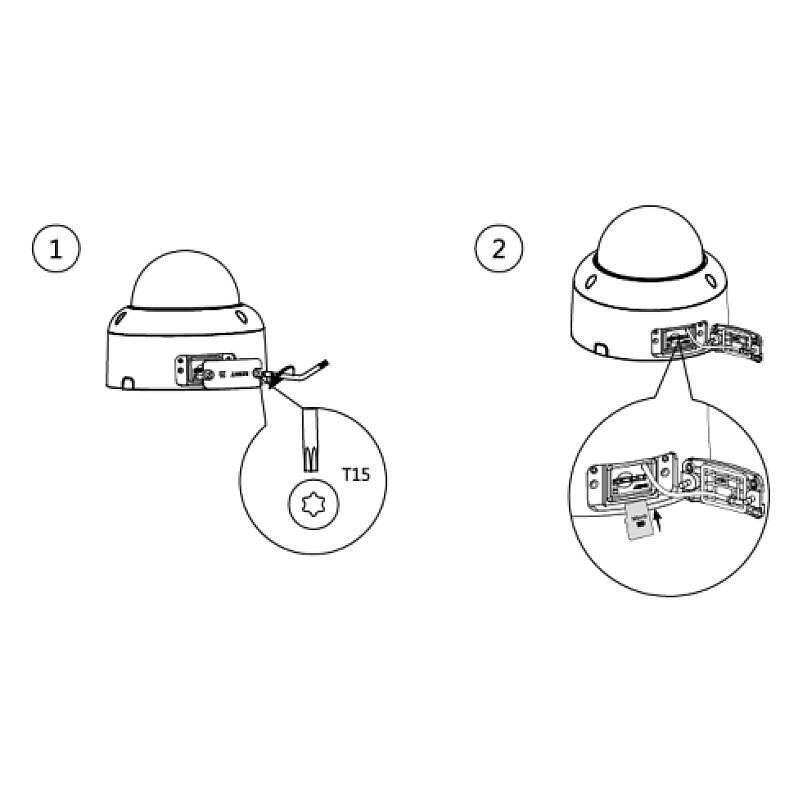 Dahua IPC-HDBW3449RP-ZS-IL-Black IP-Kamera 4MPx TN, 4 MegapixelDome Kamera | Blickwinkel:104° - 29° (Objektiv-Brennweit