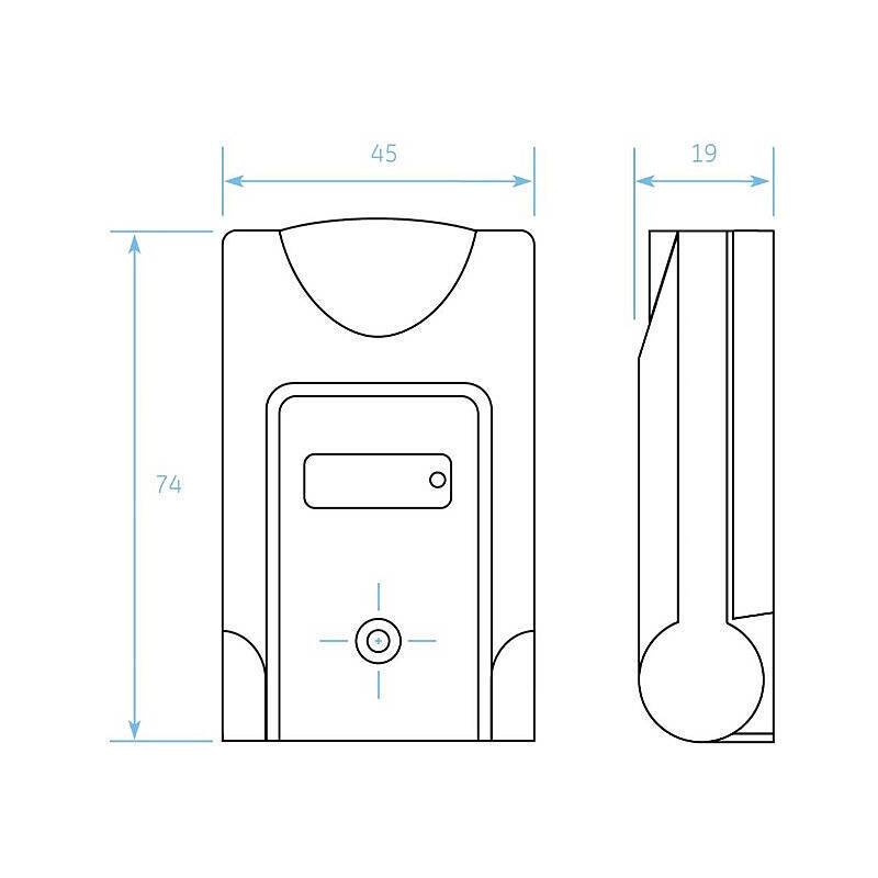 Aritech Panikschalter HB304, weiß Aufputz mit LED, Überfalltaster | Funktionen:Panikalarm aktivieren