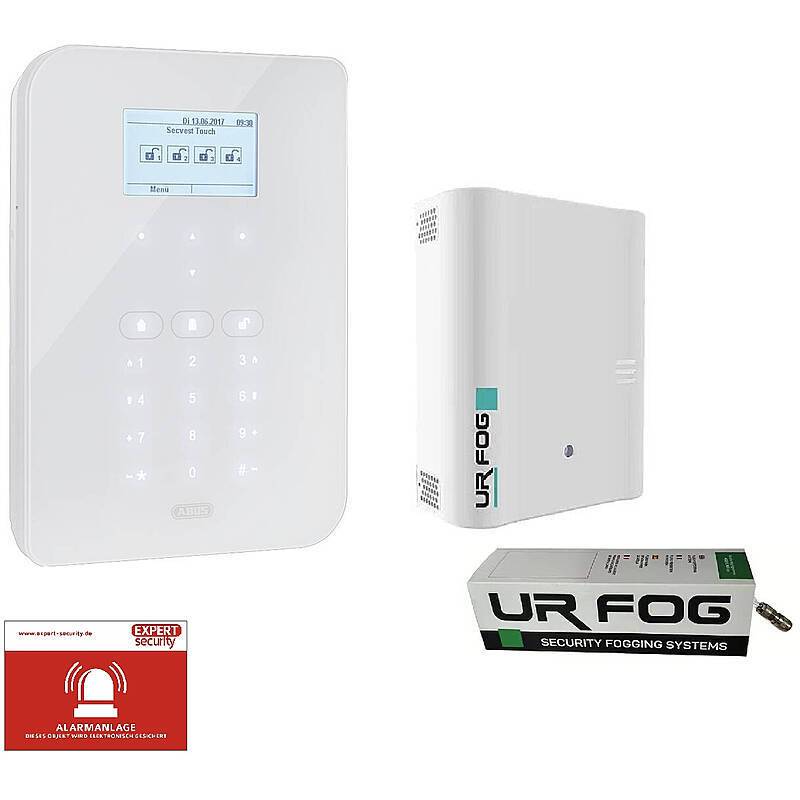 Abus Secvest Touch Schutznebel-Funkalarmanlage, Vernebelungsanlagen-Setinkl. Funk-Alarmzentrale, UR-Fog Modular 200 Neb