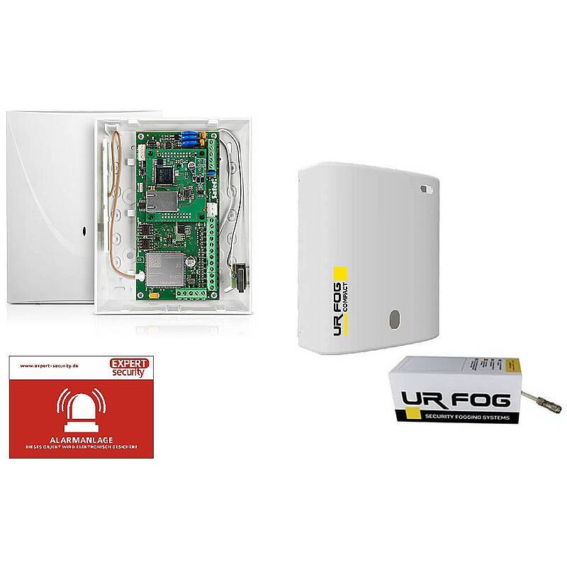Satel LTE GSM-Wählgerät mit Schutznebel-Anlage, Vernebelungsanlagen-Setinkl. GSM-LTE Wählgerät, UR-Fog Compact 390 Nebe