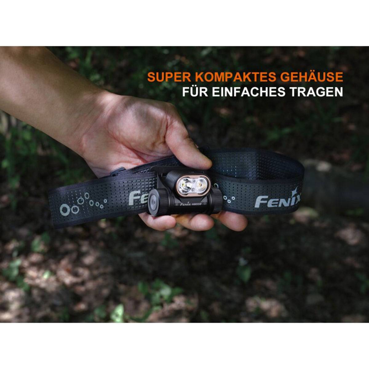 Fenix HM55R 1200 Lumen LED Stirnlampe (DE) - Schwarz