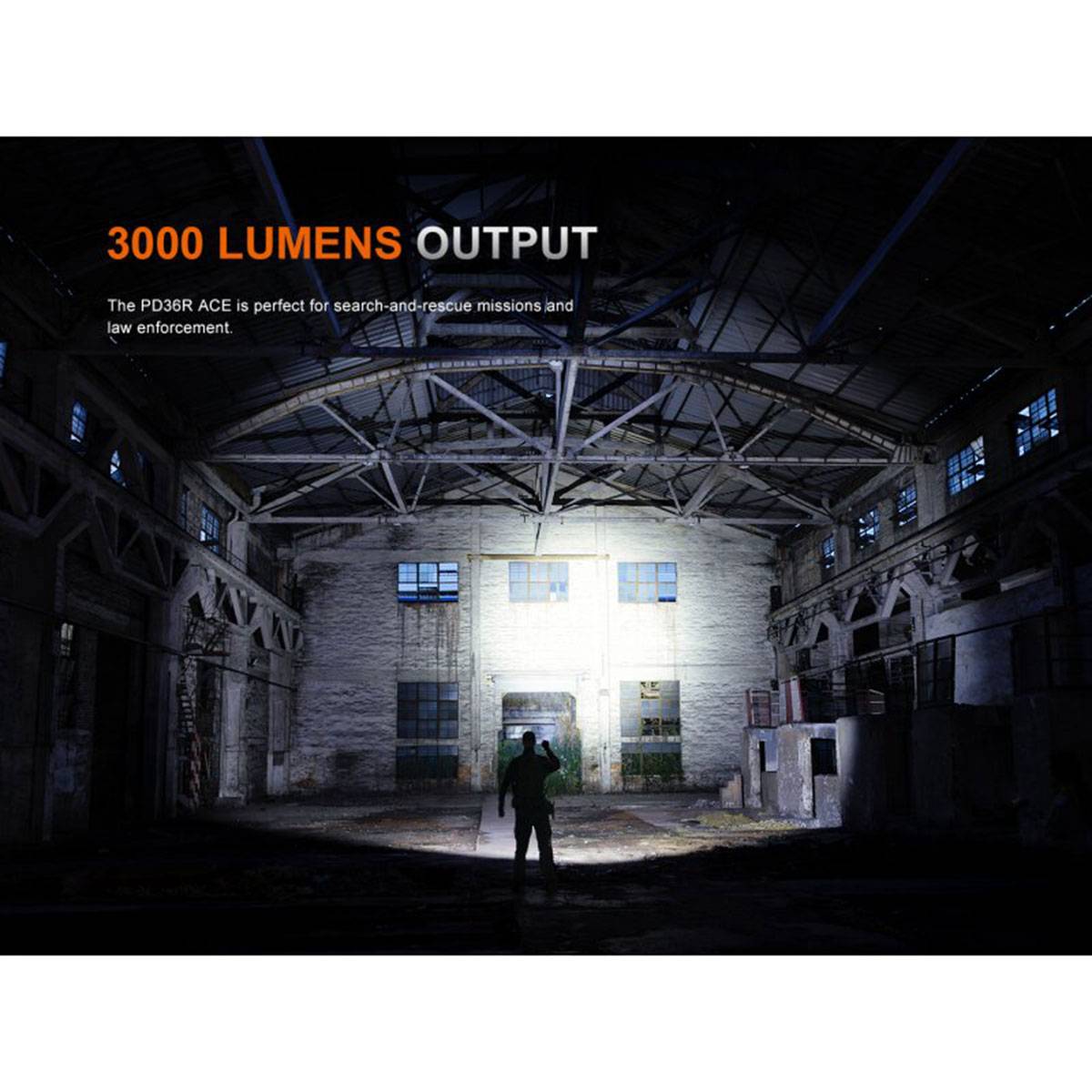 Fenix PD36R ACE 3000 Lumen - Taktische Taschenlampe