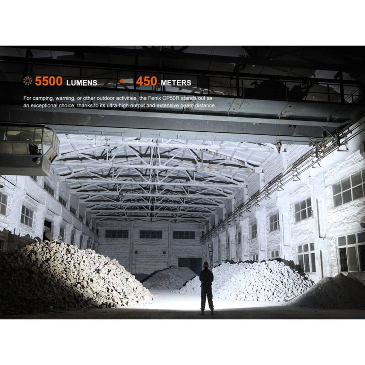 Fenix CP50R LED Campinglampe 5500 Lumen - Schwarz