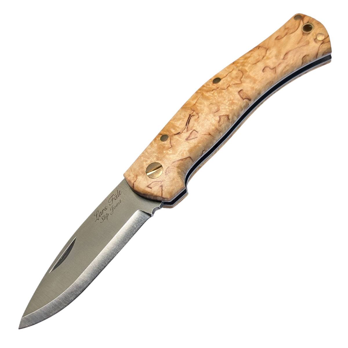 Casström Lars Fält Slip Joint Klappmesser - Maserbirke
