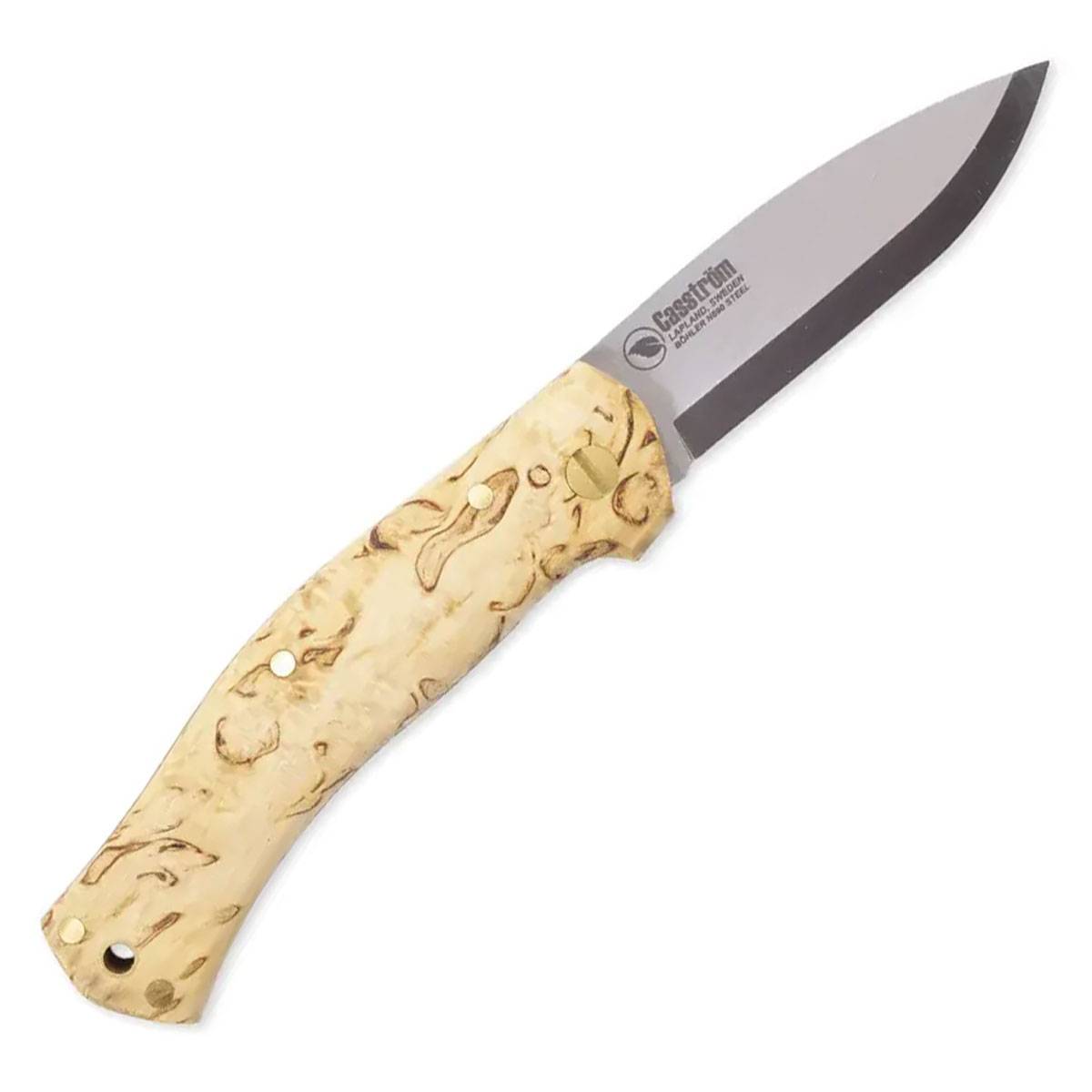 Casström Lars Fält Slip Joint Klappmesser - Maserbirke