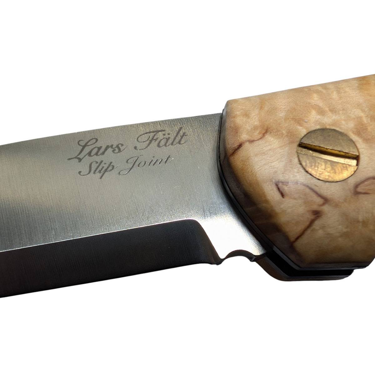 Casström Lars Fält Slip Joint Klappmesser - Maserbirke