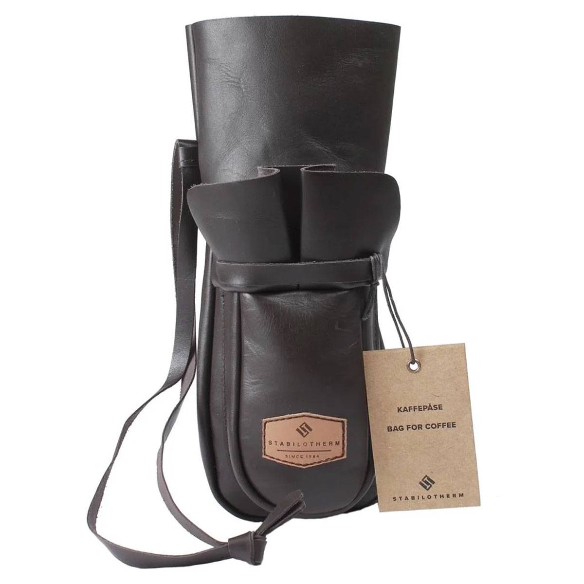 Stabilotherm Leather Bag Ledertasche für Kaffee - Braun