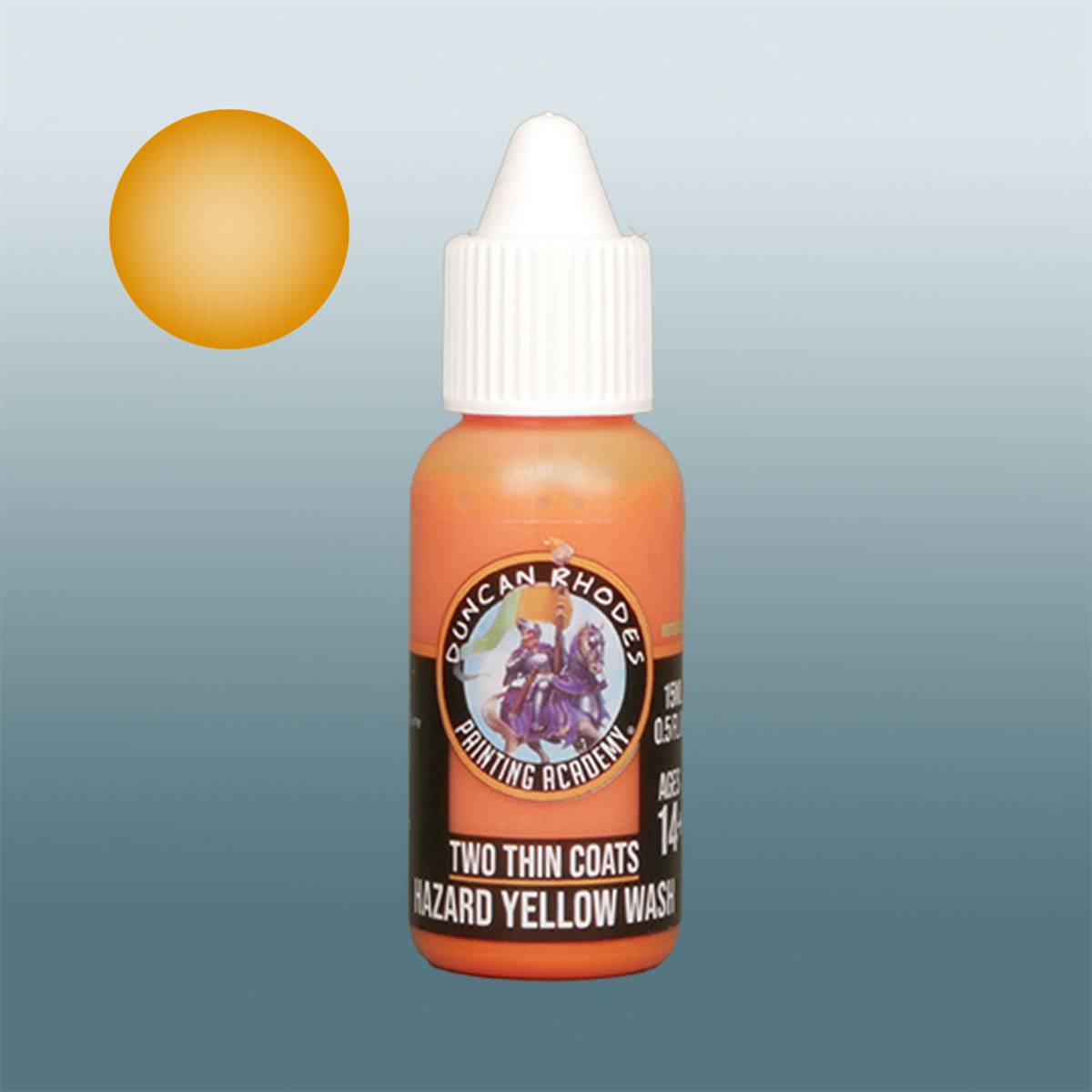 Two Thin Coats Acryl Miniaturenfarbe - Hazard Yellow Wash