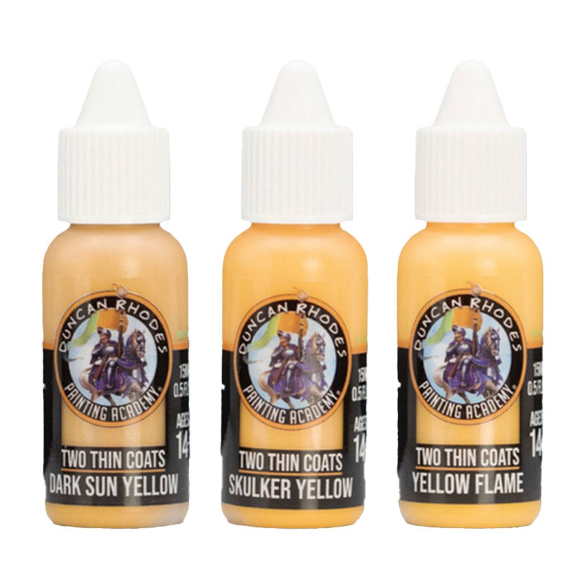 Two Thin Coats Acryl Miniaturenfarben (Wave 1) Triads Yellow - 3 x 15 ml