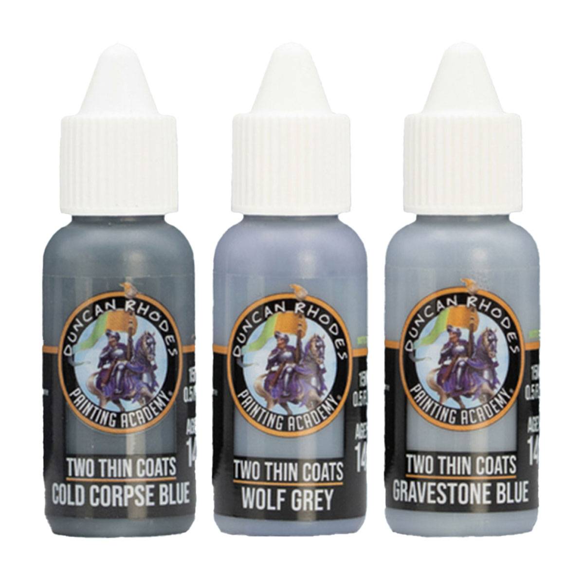 Two Thin Coats Acryl Miniaturenfarben (Wave 1) Triads Blue/Grey - 3 x 15 ml