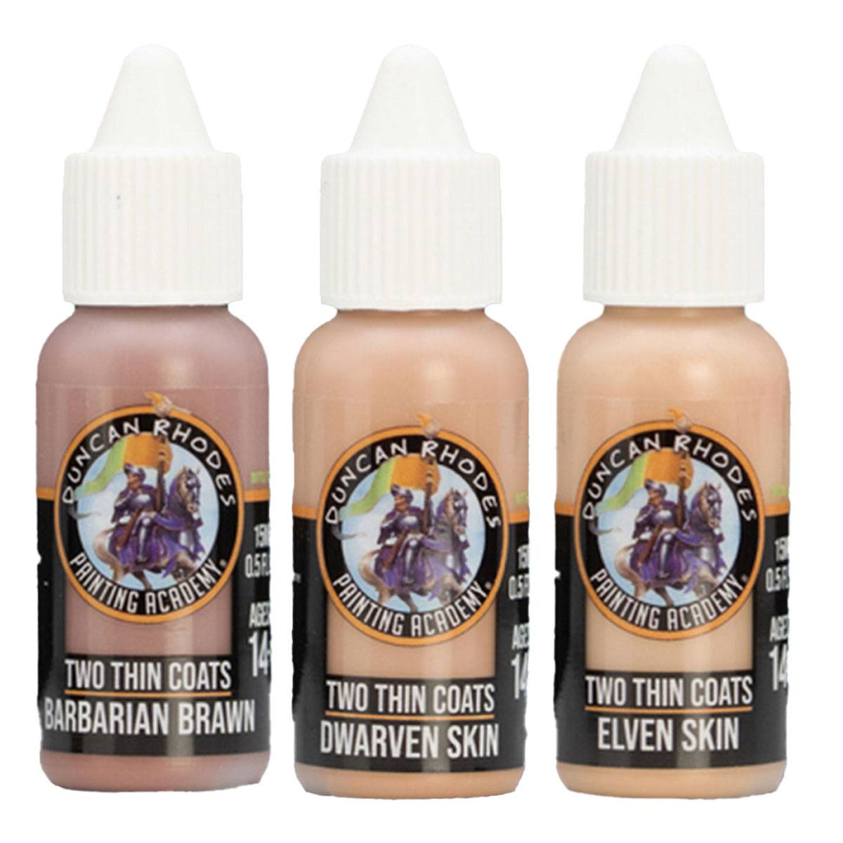 Two Thin Coats Acryl Miniaturenfarben (Wave 1) Triads Flesh Tones - 3 x 15 ml