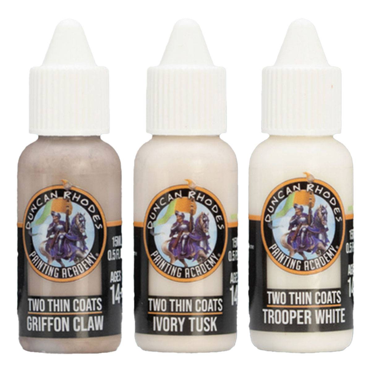Two Thin Coats Acryl Miniaturenfarben (Wave 1) Triads Ivory - 3 x 15 ml