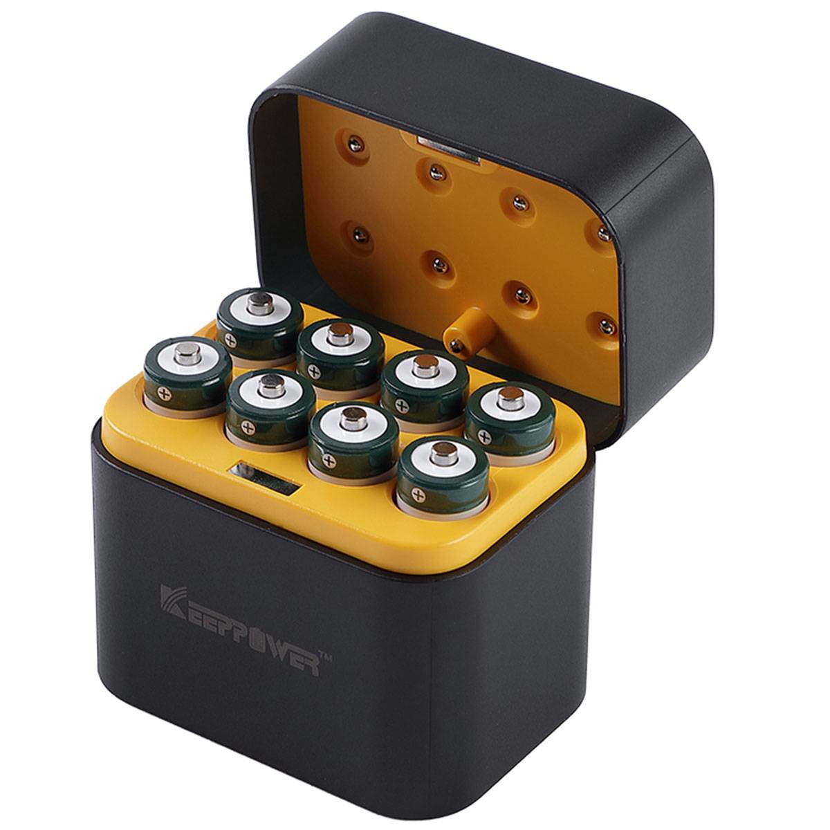 Keeppower I8 Ladegerät mit 8x 1,5V AA Li-Ionen-Akkus und USB-C-Eingang 3600mWh