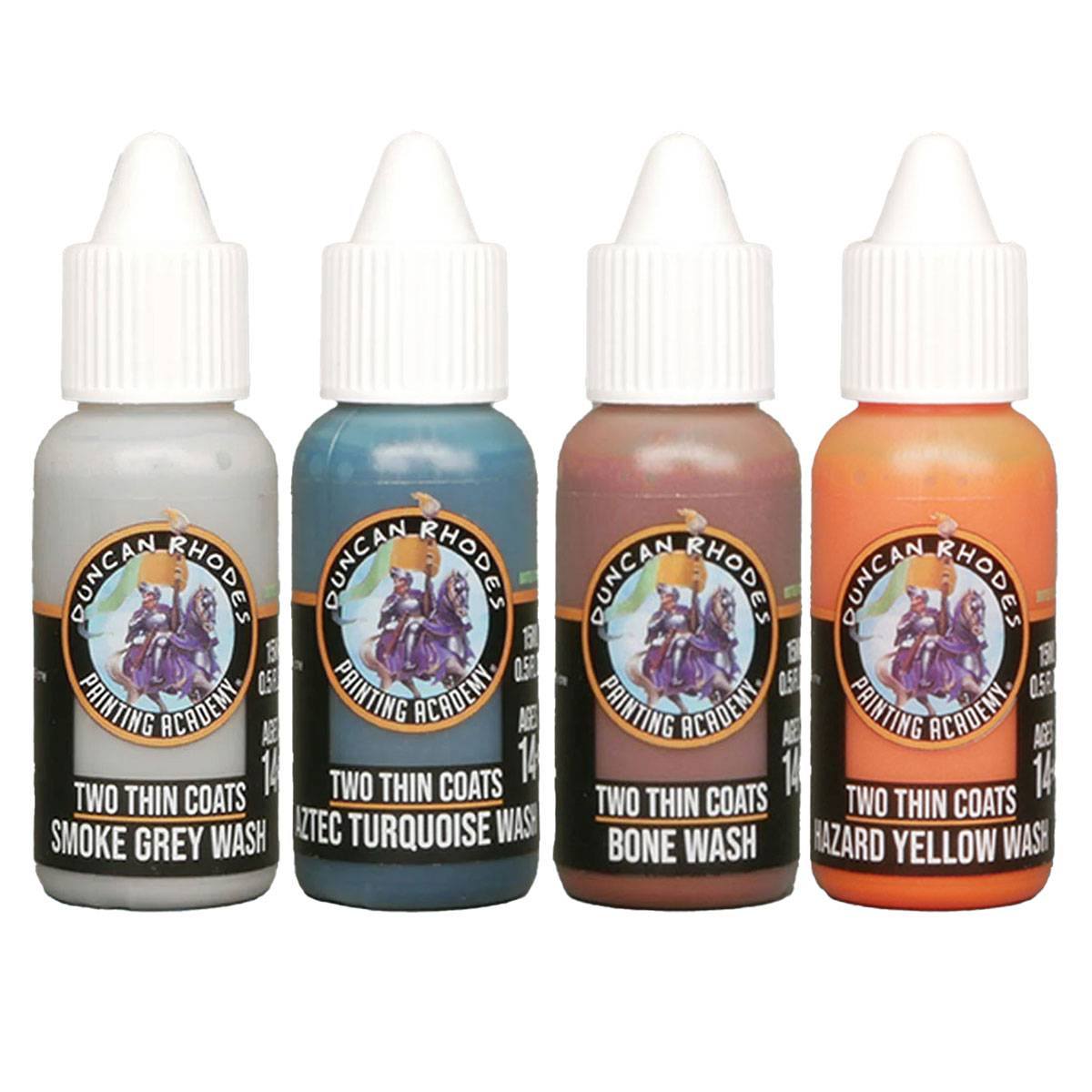 Two Thin Coats Acryl Miniaturenfarben (Wave 3) Wash - 4 x 15 ml