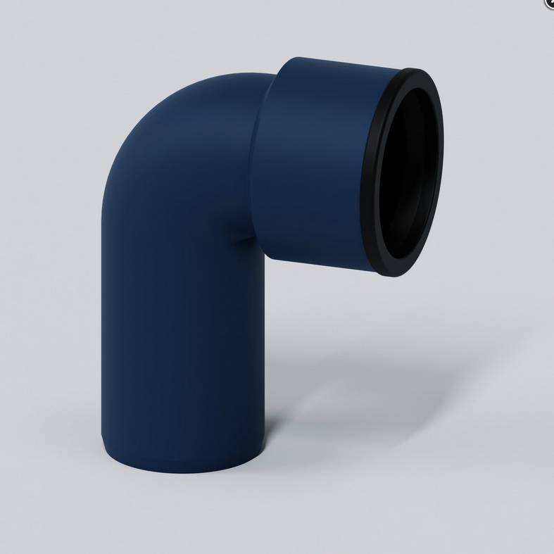 Siphonanschlussknie PKSW Polo-Kal NG mit Steckdichtung DN 40 1 1/2 da 40mm