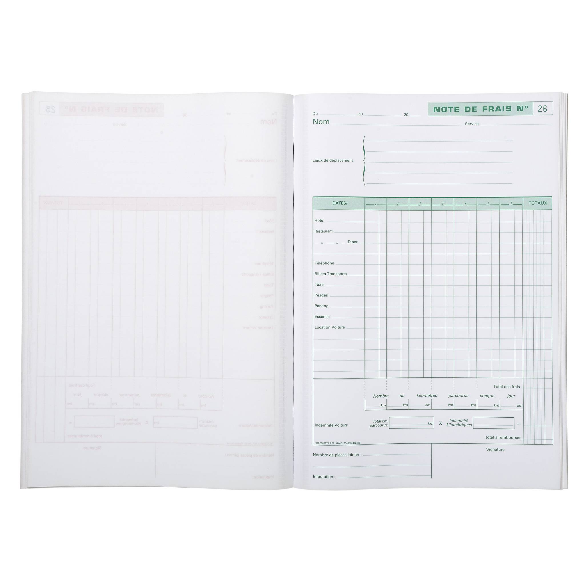 Exacompta 5x TRAVELCOST DUPLI 297X210 CARBON. 50 S. - 3144E