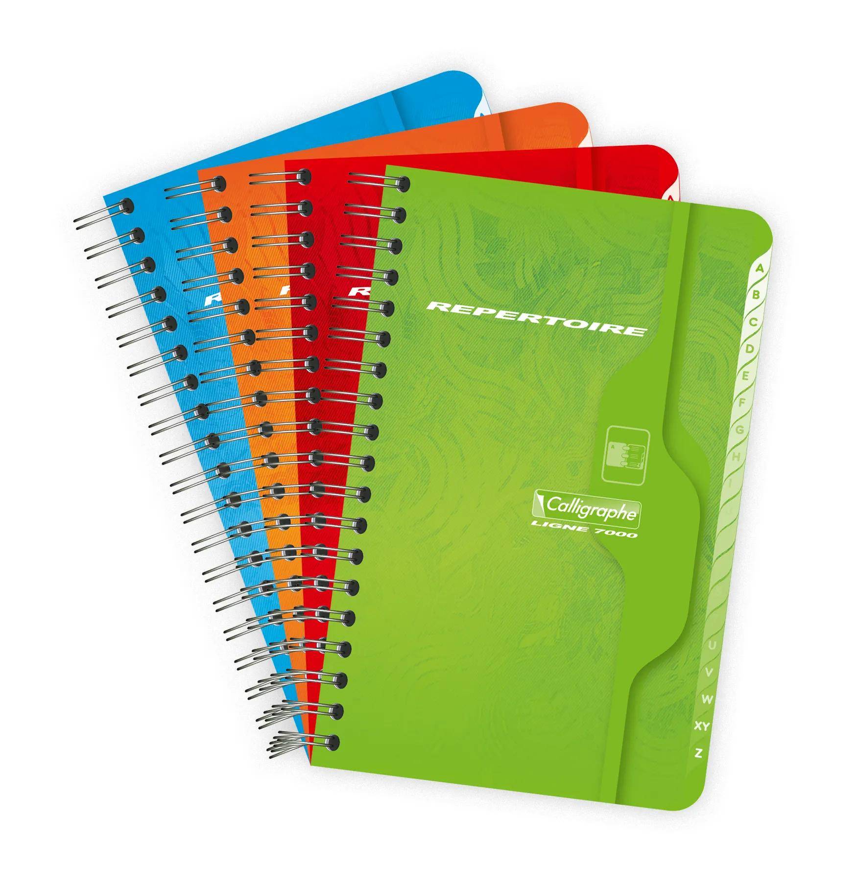 Calligraphe 5x Répertoire reliure intégrale 11x17 180p - Sortiert 237C